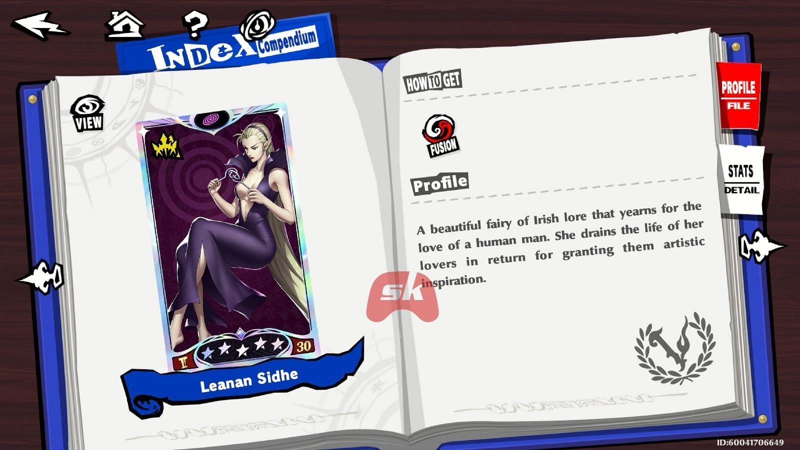 Leanan Sidhe's lore (Image via Sportskeeda Gaming // SEGA)